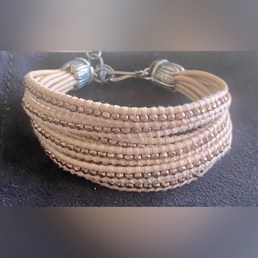 Chan Luu 7 Row Hook Closure Adjustable Bracelet - image 1